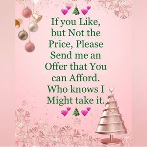 Time to sell, send me your best offer I love accepting!!!!